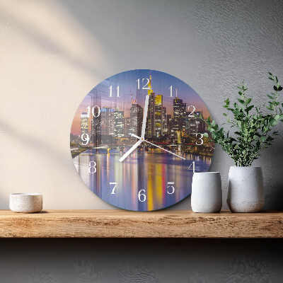 Glas wanduhr Horizont