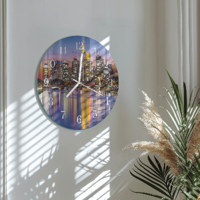 Glas wanduhr Horizont