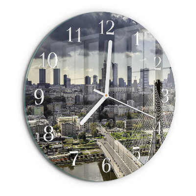 Glas wanduhr Warschau