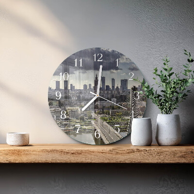 Glas wanduhr Warschau