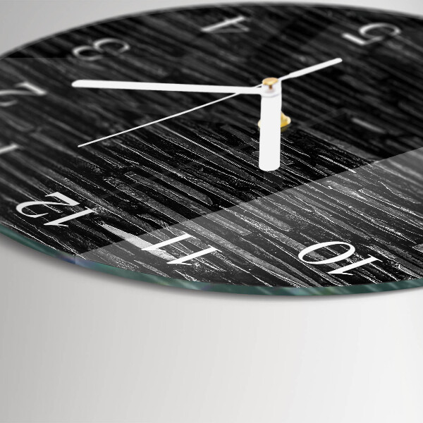Glas wanduhr Steine