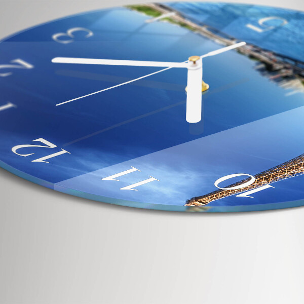 Glas wanduhr Der Himmel von Paris