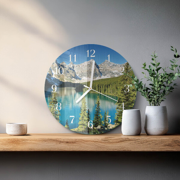 Glas wanduhr Berge Natur
