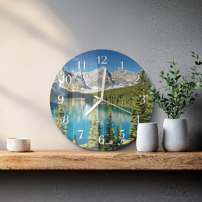 Glas wanduhr Berge Natur