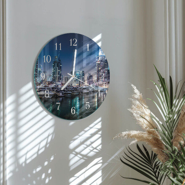 Glas wanduhr Horizont