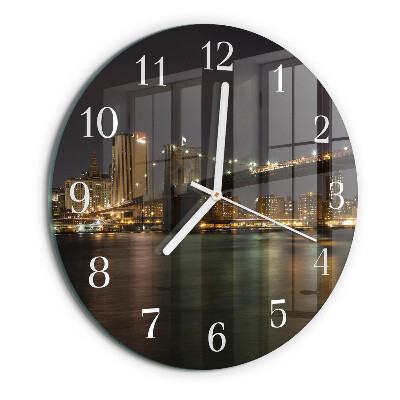 Glas wanduhr Horizont