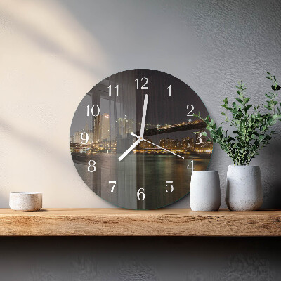 Glas wanduhr Horizont