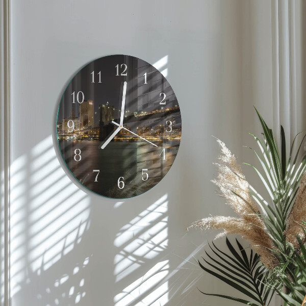Glas wanduhr Horizont