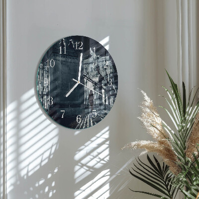 Glas wanduhr Hradschin