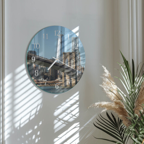 Glas wanduhr Horizont