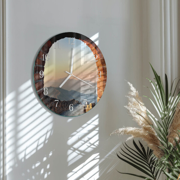 Glas wanduhr Chinesische Mauer