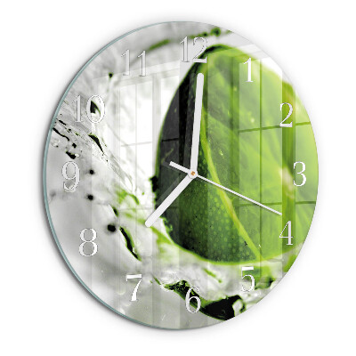 Glas wanduhr Kalziumkarbonat