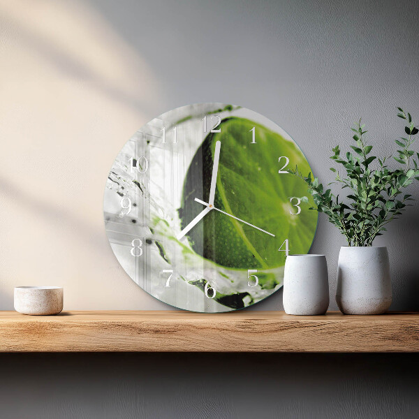 Glas wanduhr Kalziumkarbonat