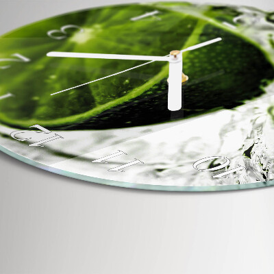 Glas wanduhr Kalziumkarbonat