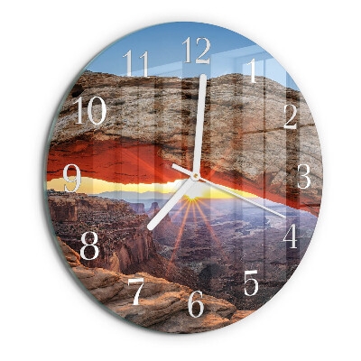 Glas wanduhr Grand Canyon