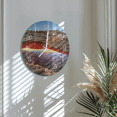 Glas wanduhr Grand Canyon