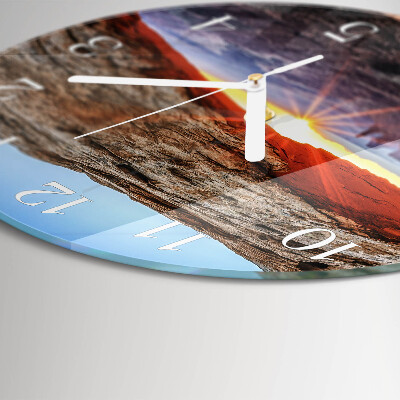 Glas wanduhr Grand Canyon