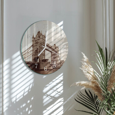 Glas wanduhr Horizont