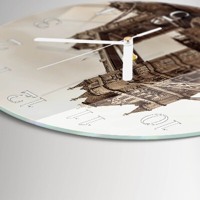 Glas wanduhr Horizont