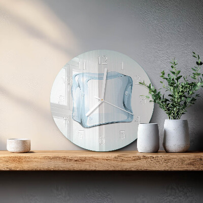 Glas wanduhr Eis