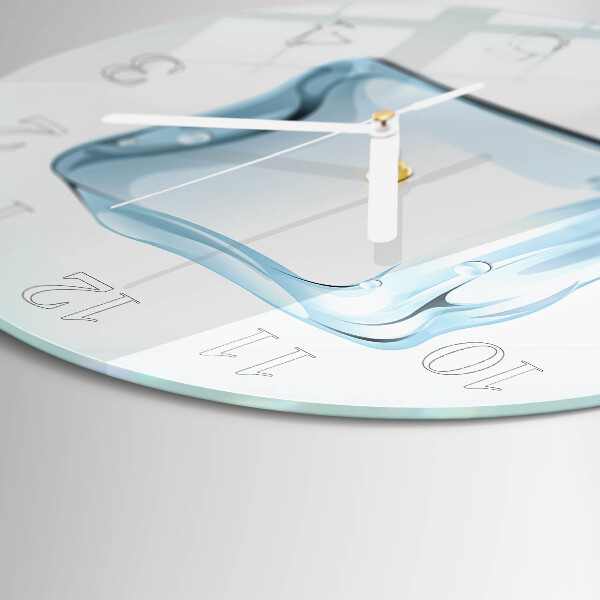 Glas wanduhr Eis
