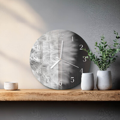 Glas wanduhr Löwenzahn