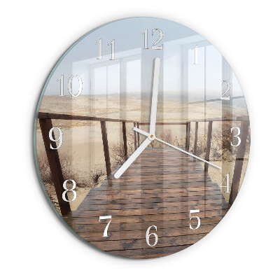 Glas wanduhr Pier