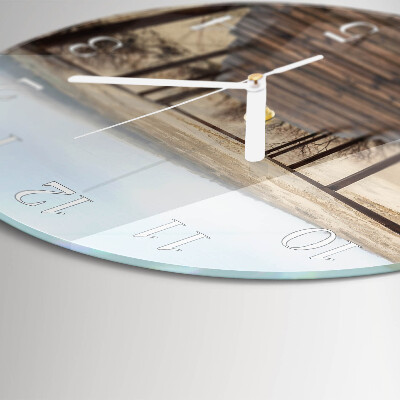 Glas wanduhr Pier