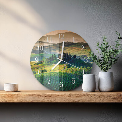 Glas wanduhr Landschaft