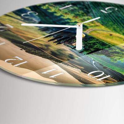Glas wanduhr Landschaft