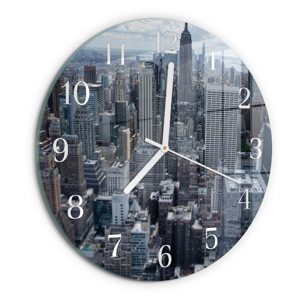 Glas wanduhr Horizont