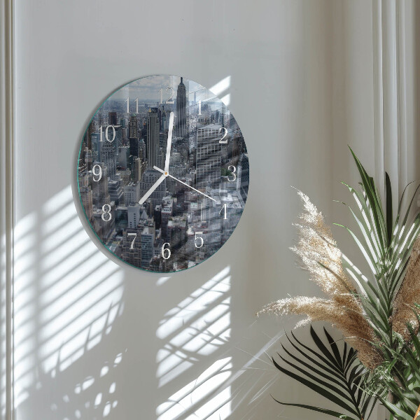 Glas wanduhr Horizont