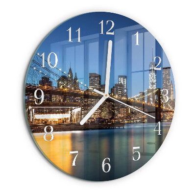 Glas wanduhr Horizont