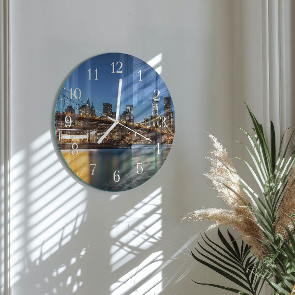 Glas wanduhr Horizont
