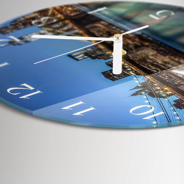 Glas wanduhr Horizont
