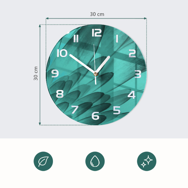 Glas wanduhr Horizont
