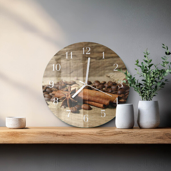 Glas wanduhr Anis-Zimt