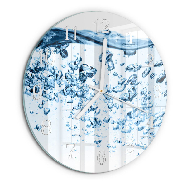 Glas wanduhr Wasser