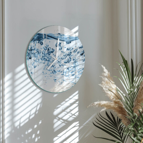 Glas wanduhr Wasser