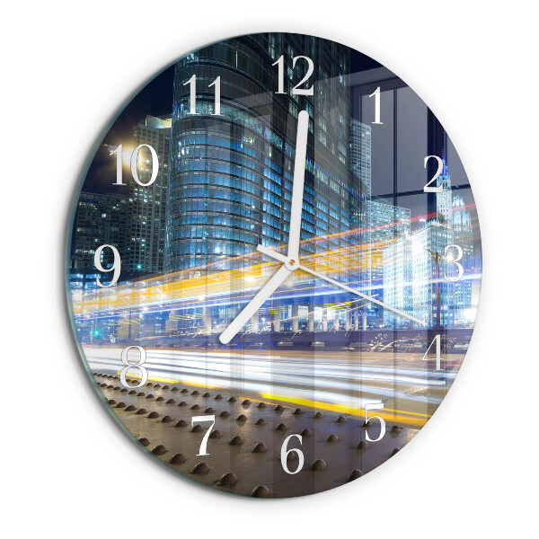 Glas wanduhr Horizont