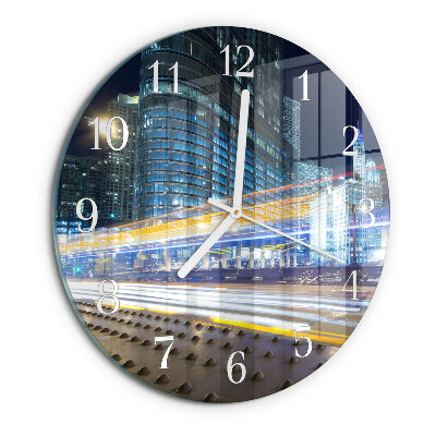 Glas wanduhr Horizont