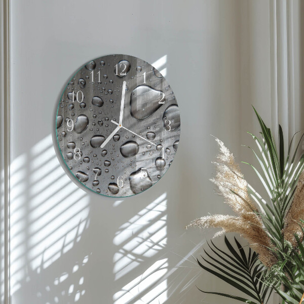 Glas wanduhr Tropfen