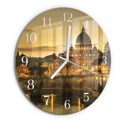 Glas wanduhr Basilika