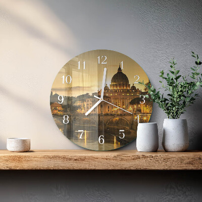 Glas wanduhr Basilika