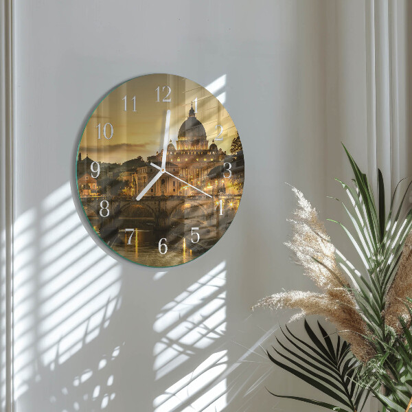 Glas wanduhr Basilika