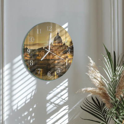 Glas wanduhr Basilika