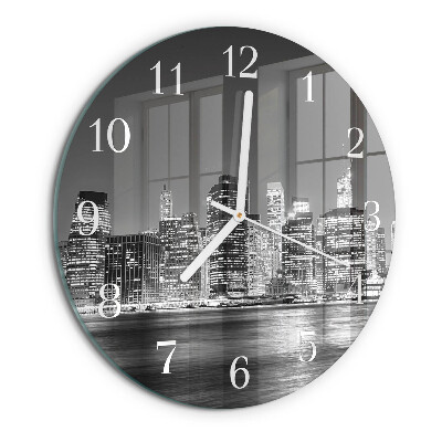Glas wanduhr Horizont