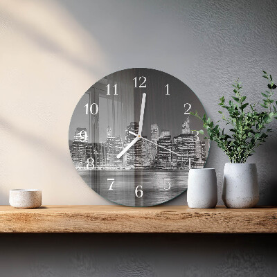 Glas wanduhr Horizont