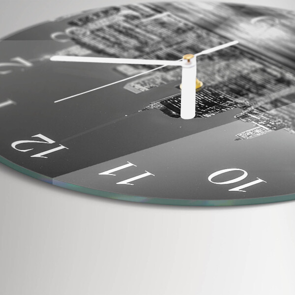 Glas wanduhr Horizont