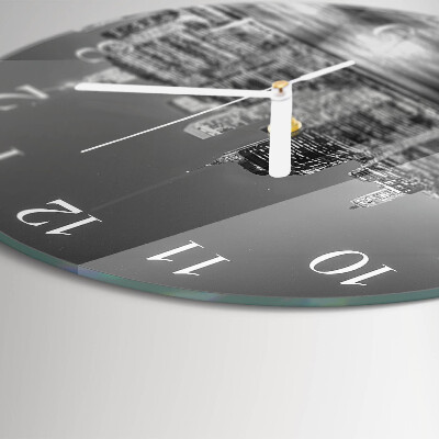 Glas wanduhr Horizont